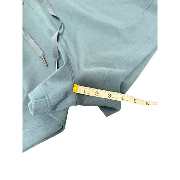 Spanx Air Luxe Short Sleeve Romper With Drawstring Waist Blue Womens Size M - Picture 5 of 8